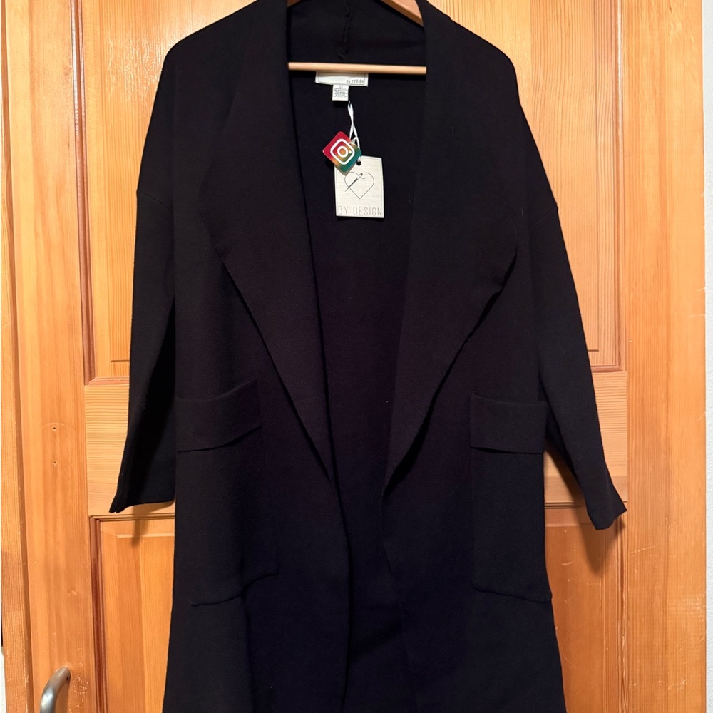 Elegant Black Women's Sweater Cardigan